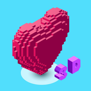 3d Number Coloring: Voxel Art