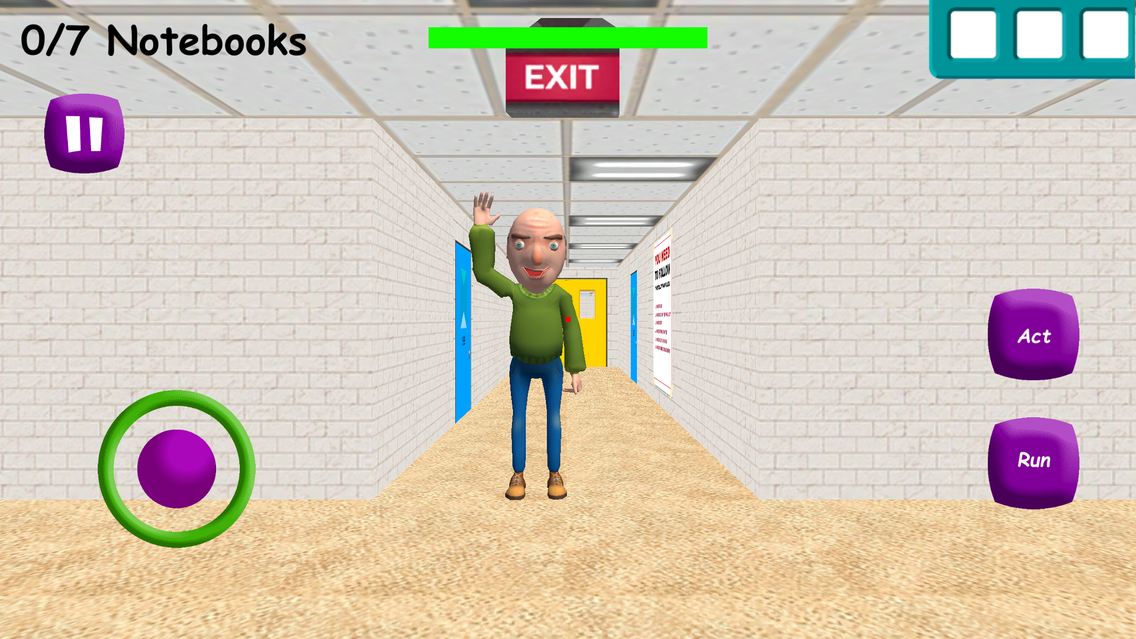 Baldi's Basics in Education - Gameplay Walkthrough Part 5 - New 3D Update  (iOS) 