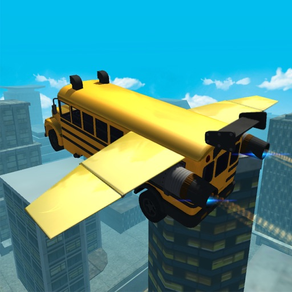 Flying Car Simulador 3D: Stunt autobús