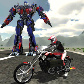 Robots Vs Bike War : Speed Battle Adventure Game