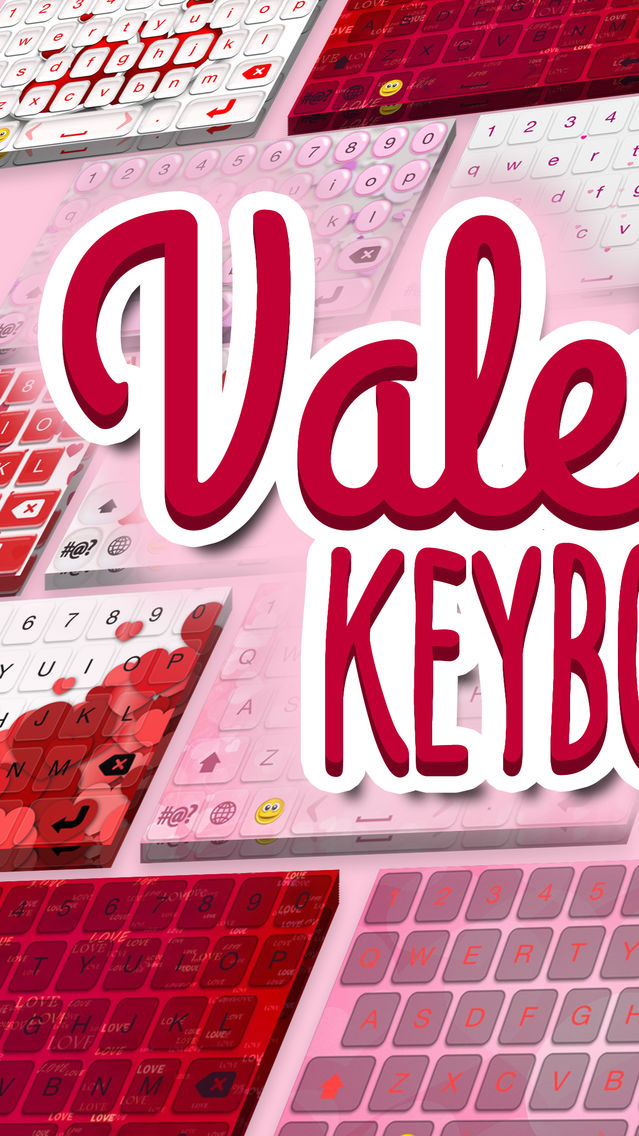 Valentine Keyboard Theme - Love Background & Emoji poster