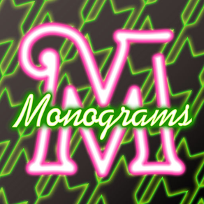 Neon Monogram FREE - Designer Wallpaper, Icon Skin Monograms and Customized Backgrounds