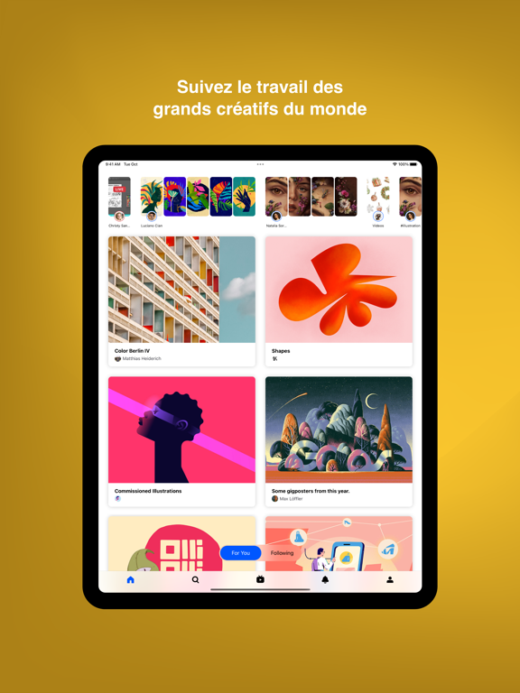 Behance – Creative Portfolios Affiche