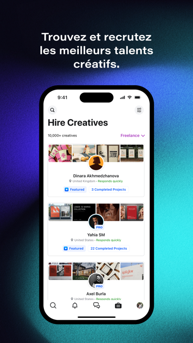 Behance – Creative Portfolios Affiche