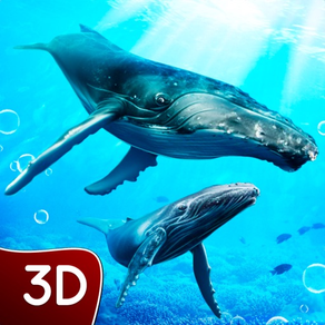 Hump Back Whale Ocean Sim