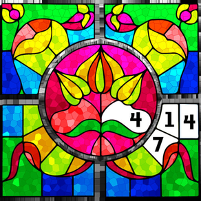 Stained Glass Color by Number