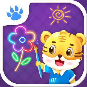 Baby Doodle - Tiger School - Draw Color Sketch For Kids