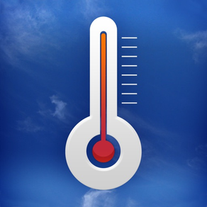 Heißes Wetter Thermometer