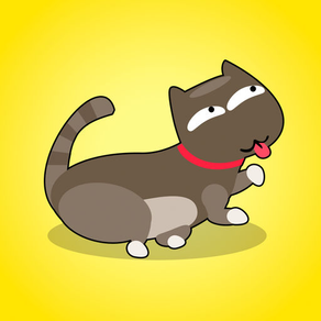 Black Cat MUN Cute Pet Sticker - Funny  Emoticons