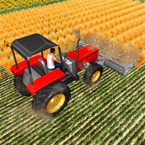 fourrage agricole charrue abatteuse - élevage jeu de simulation.