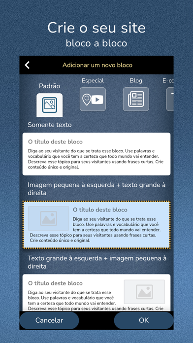 SimDif — Criador de sites Cartaz