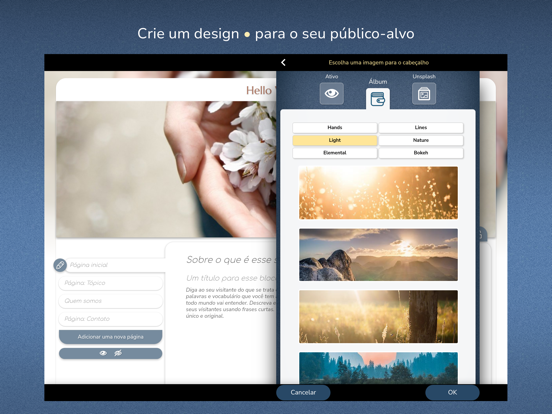 SimDif — Criador de sites Cartaz