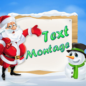 Santa Text Montage - Write Greeting Quotes on Photos with Artist Fonts