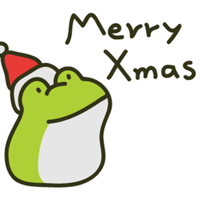 Greedy Xmas The Frog Stickers