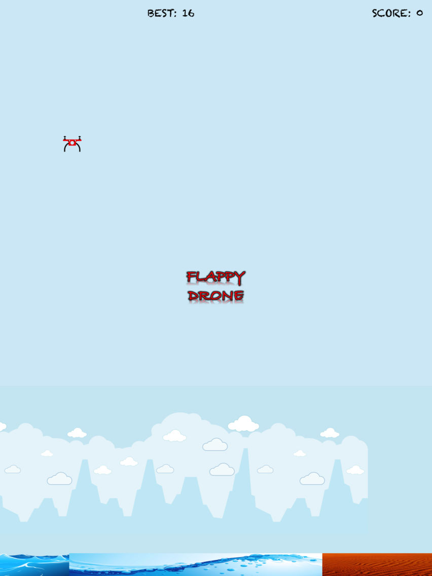 Flappy Drone: Crash Plane Flying Sky Racing Game poster