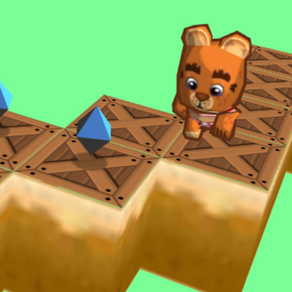 Zigzag jumpy bear 3D - Endless jump and run on zig zag road