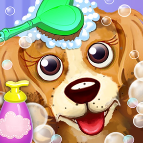 Pets Wash & Dress up - Play Care Love Baby Pets