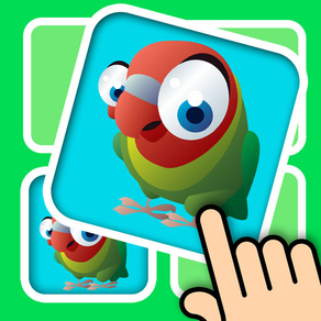 3D Memo match Bird Cards - Improve your kids brain with cute animal pair matching game