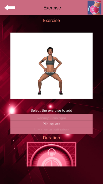 Buttocks Workout - Squat Bot poster