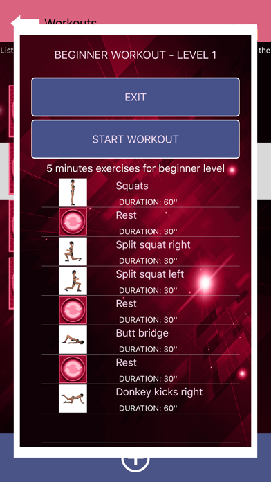 Buttocks Workout - Squat Bot poster
