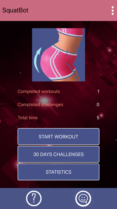 Buttocks Workout - Squat Bot poster