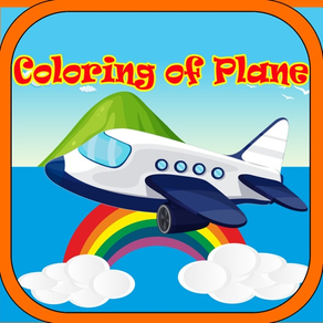 Colorear feliz de Plane Game
