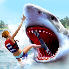 White Shark Simulator Games: Blue Whale Attack