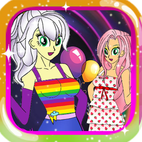 Rockstar Monster Pony High School Girls Dress Up