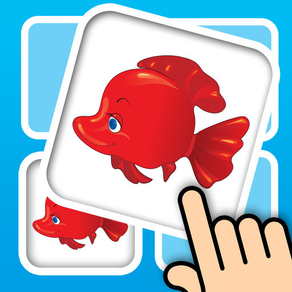 Fish memo card match 3D - Train your kids brain with lovely marine animals and explore deep ocean world