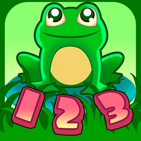 Learn numbers 123, Count Frogs