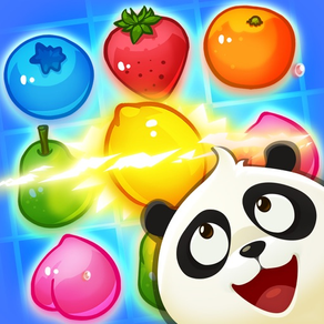 Panda Juice - matching 3 fruit land puzzle adventure