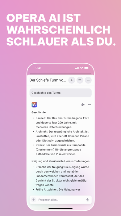 Opera-Browser und VPN Plakat