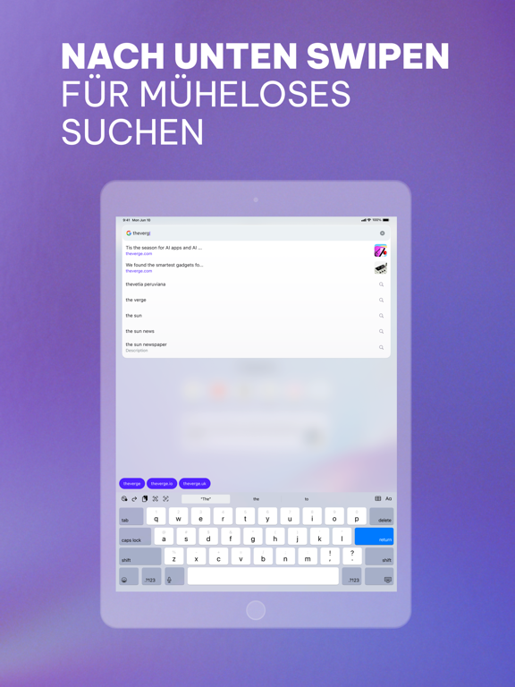 Opera-Browser und VPN Plakat