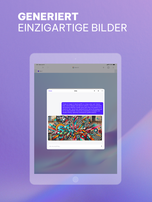 Opera-Browser und VPN Plakat