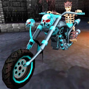 Death Bike Racing 3D. Ghost Rider Motorcycle Highway in Asphalt Hell