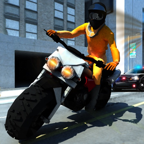 刑務所の脱出：交通警察チェイスバイクライダー