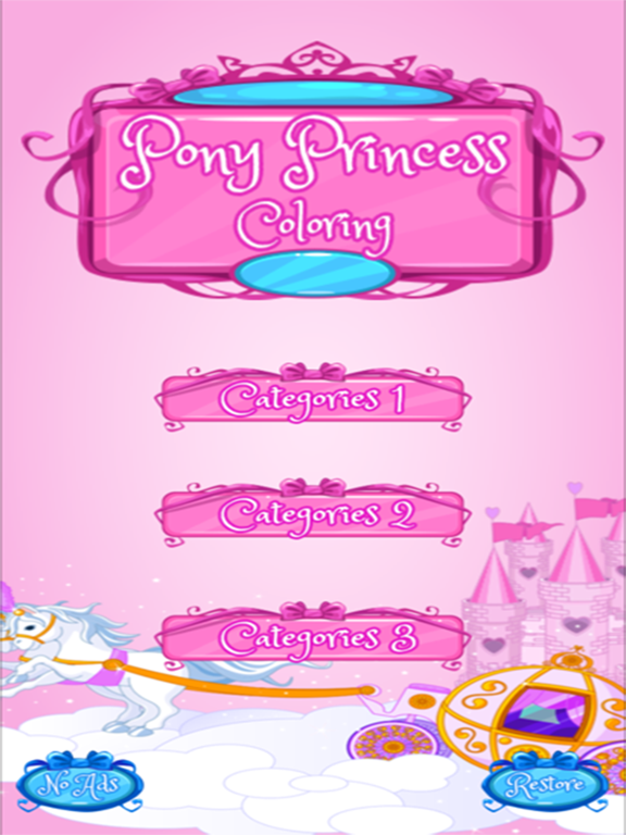 Princess Coloring Book Draw Paint for Kids & Adult poster