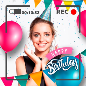 생일 축하 비디오 메이커 GIF