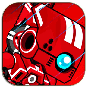 Red Robot Fighter Ranger : Collect coins and various special weapons Along the way