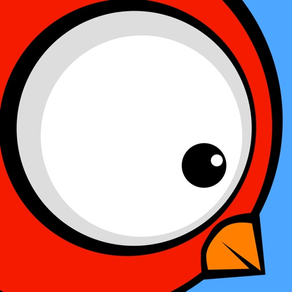 mächtig Vogel (Mighty Bird): unmöglich labberig Abenteuer endlos Himmel fliegend reise neu legendär Aktion spiel held winzig Flügel super groß blick niedlich smash treffen gesicht (impossible flappy adventure endless journey hero tiny wings big eyes)