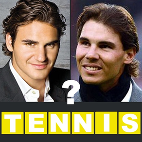 テニス、有名なテニスプレイヤー、写真クイズは誰が見つける