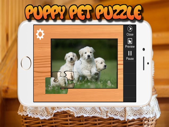 Puppy Pet Jigsaw Puzzle Cute Dog Animal Kids Games poster