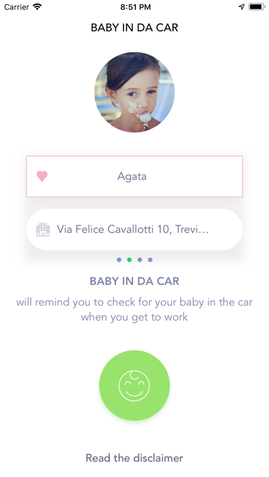 Baby in da car poster