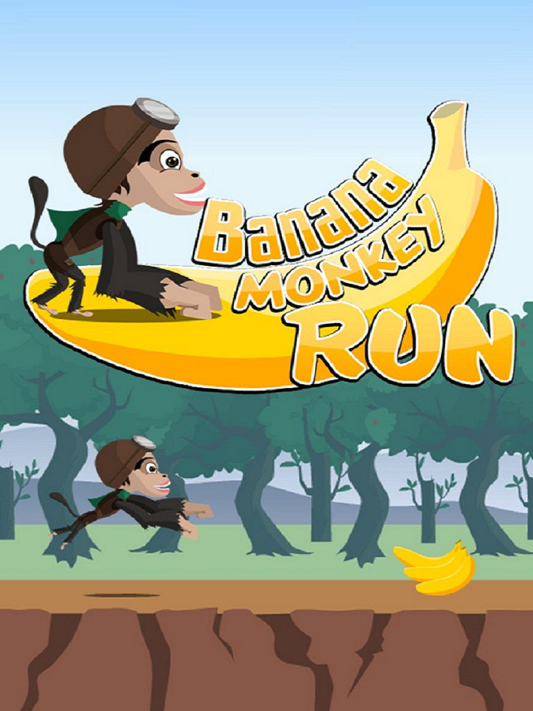 Banana Monkey Run - Crazy Spider Jump Minion Fun Rush poster