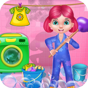 Clean Up - House Cleaning : cleaning games & activities in this game for kids and girls - FREE