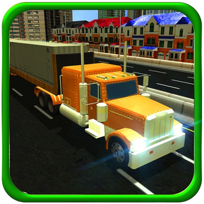Camion remorque simulateur - Transport de conteneurs de fret et jeu de conduite