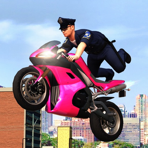 Flying Police Bike Simulator