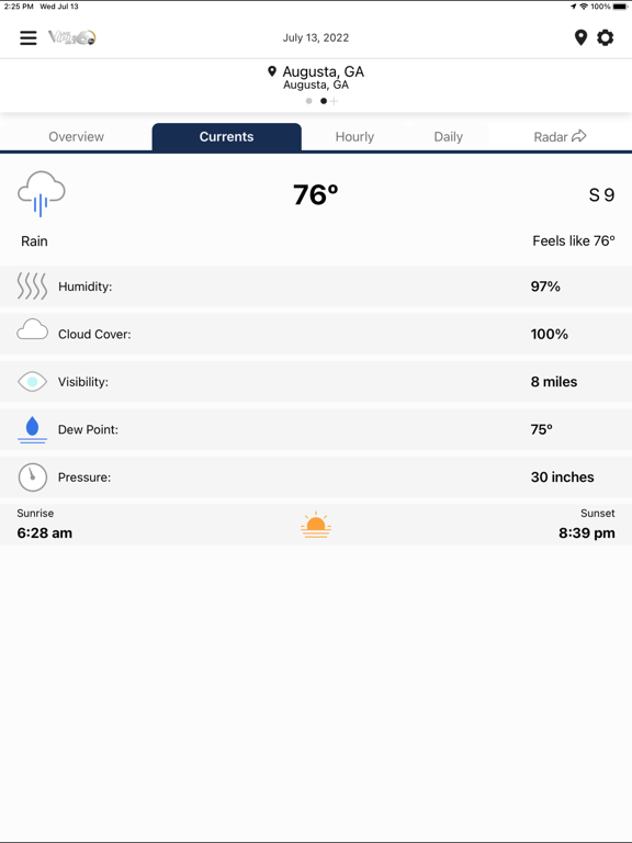 WJBF Vipir 6 Radar for iOS (iPhone/iPad) - Free Download at AppPure