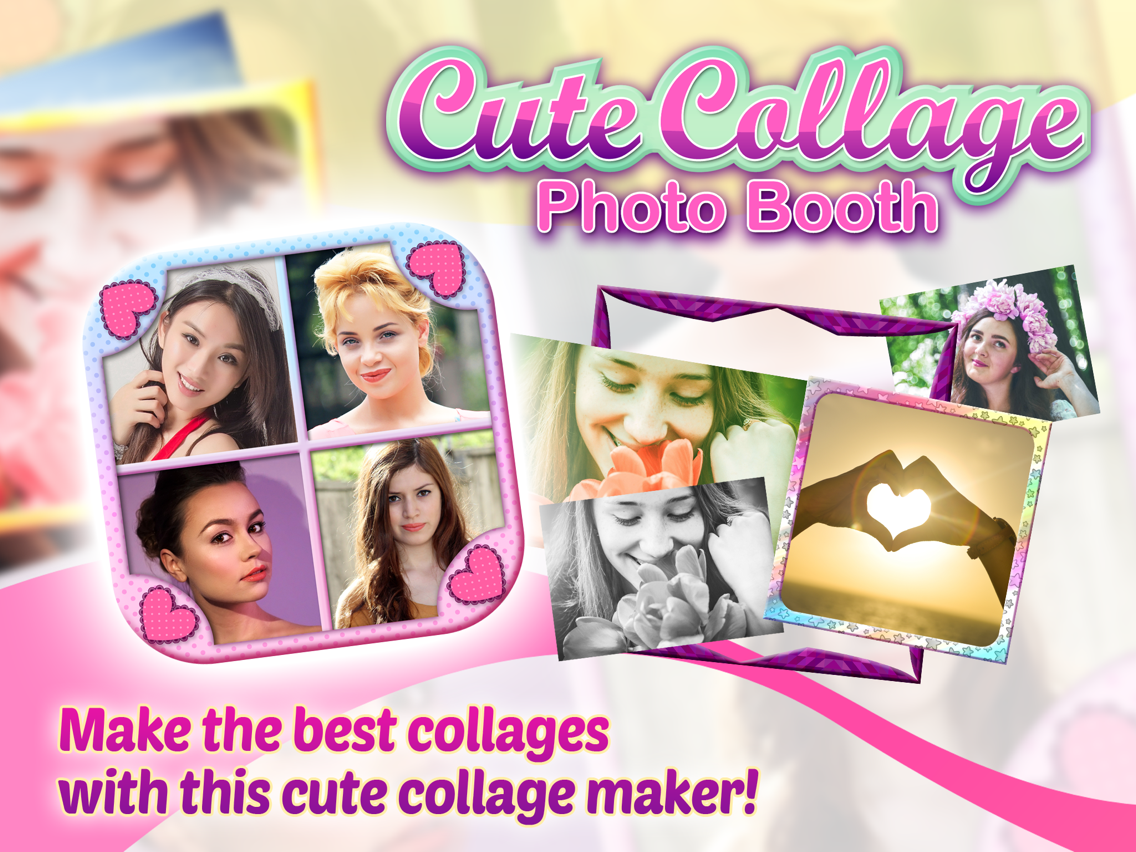 Cute Collage Photo Booth for creating Collages of your Pics poster