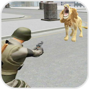 Lion Attack City:Shoot Mission